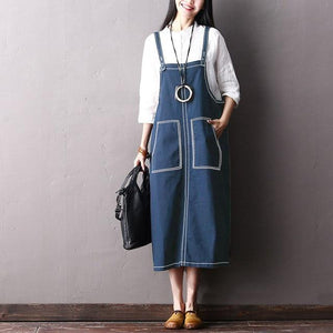 2019 Summer Women Elegant Office Work Denim Blue Dress ZANZEA Casual Loose Pockets Overalls Vestido Beach Robe Femme Plus Size